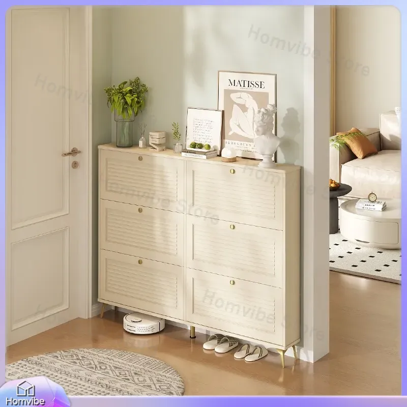 Shoe Rack Cabinet Narrow Entryway - Bardzo cienka szafka na buty, wykonana