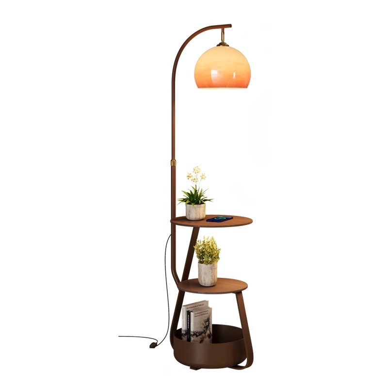 Sofas - Lampa podłogowa, antyczny stolik nocny do