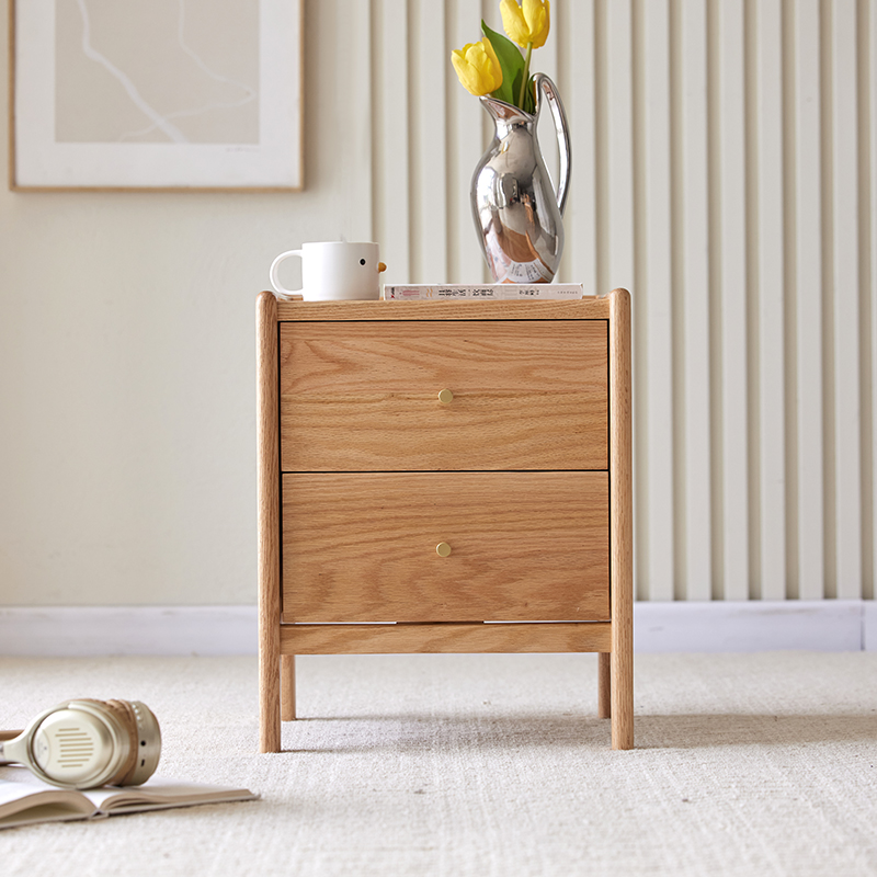 Meble do sypialni z litego dre – Solid Wood Nightstand 2 Drawers recenzja i cena