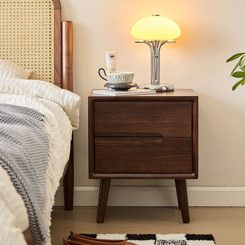 Drewniane Szafki Nocne Vintage – Solid Wood Nightstand 2 Drawers recenzja i cena