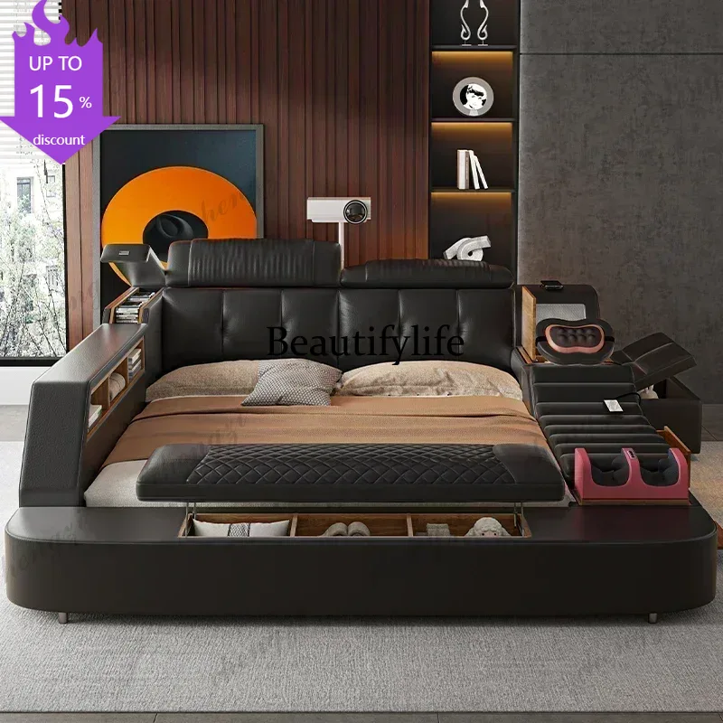 Łóżko podwójne A182 Black King – King Size Bed Frame With Storage Drawers recenzja i cena