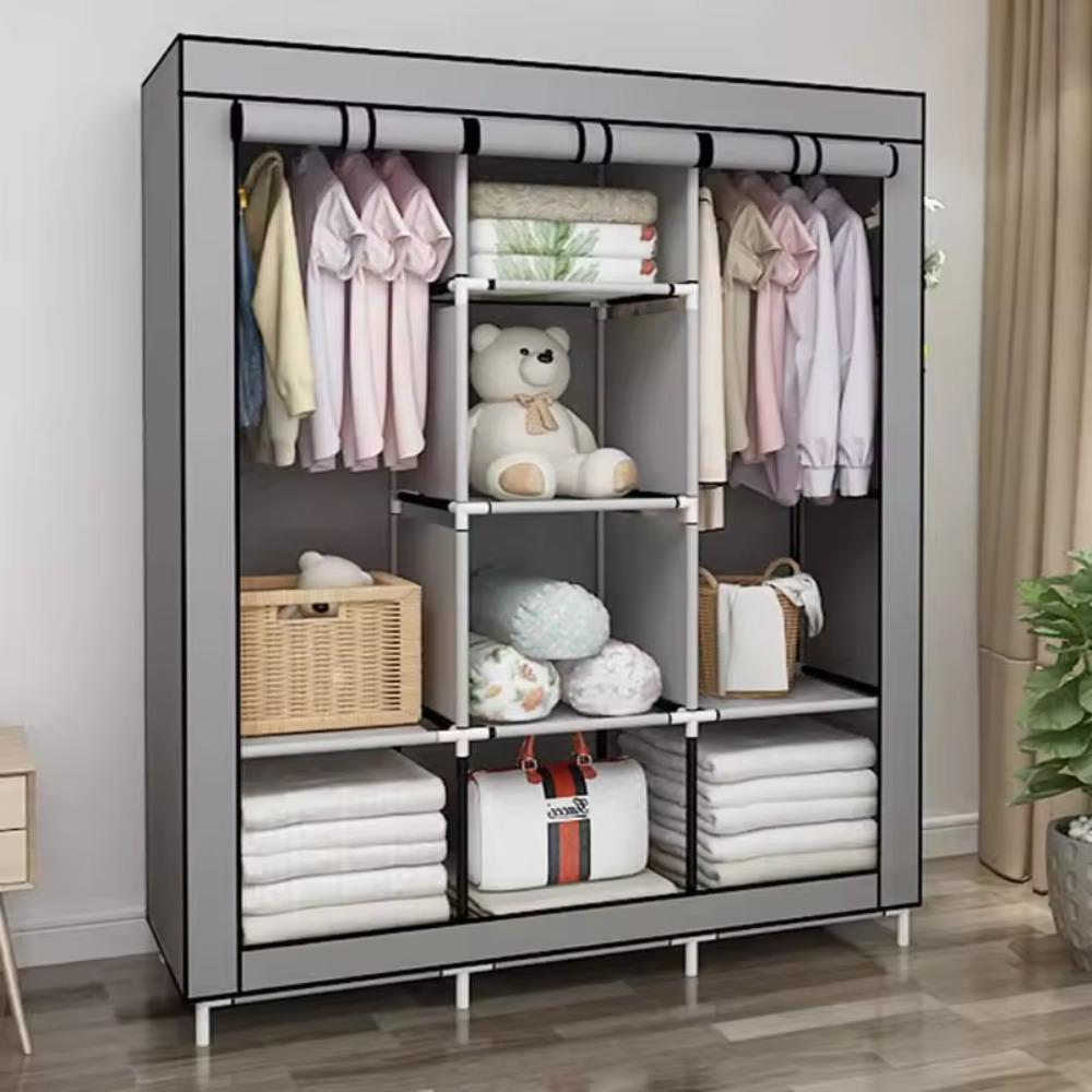 64-calowa przenośna szafa na u – Wardrobe Closet Portable Fabric Cover recenzja i cena