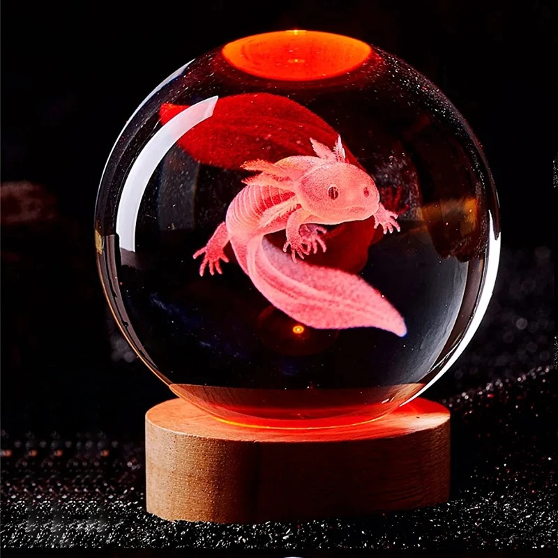 3D Axolotl grawerowane laserow – Floating Nightstand With Led Light recenzja i cena