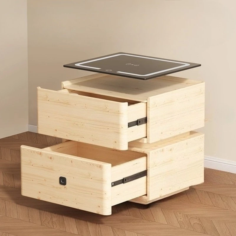 Meble do sypialni Nowoczesne z – Solid Wood Nightstand 2 Drawers recenzja i cena